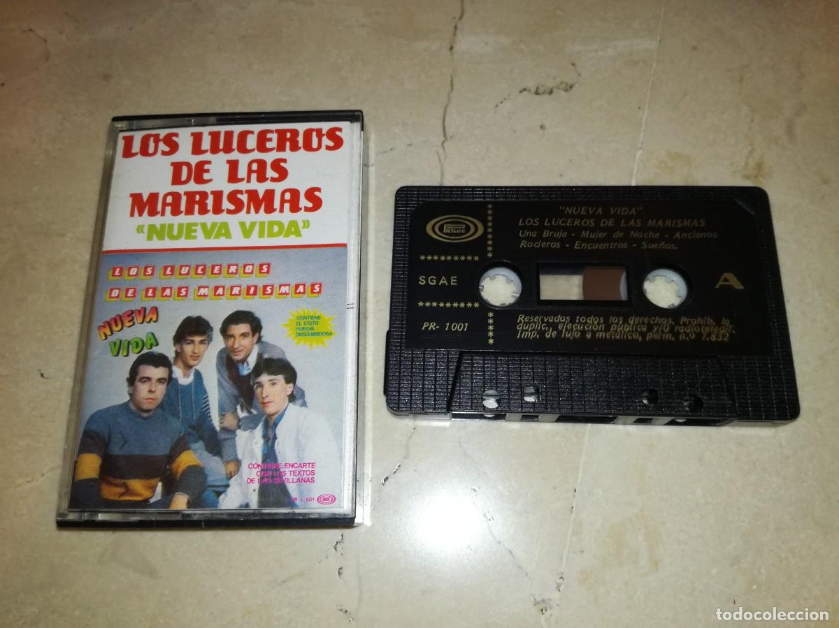 Casetes antiguos: LOS LUCEROS DE LAS MARISMAS-NUEVA VIDA-CASETE-RARA