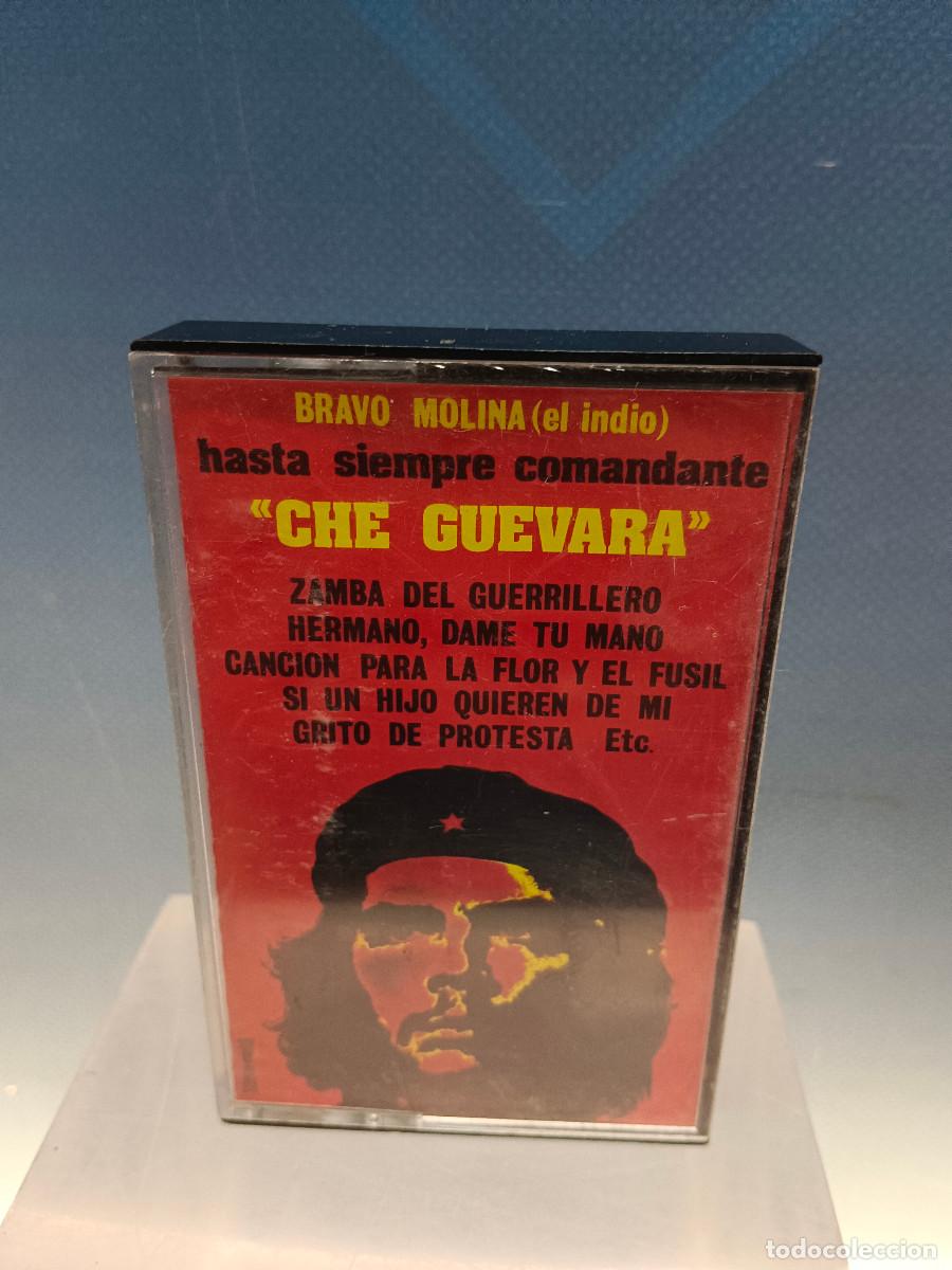 Casetes antiguos: casete Casete Bravo Molina (el indio) Hasta siempre comandante Che Guevara