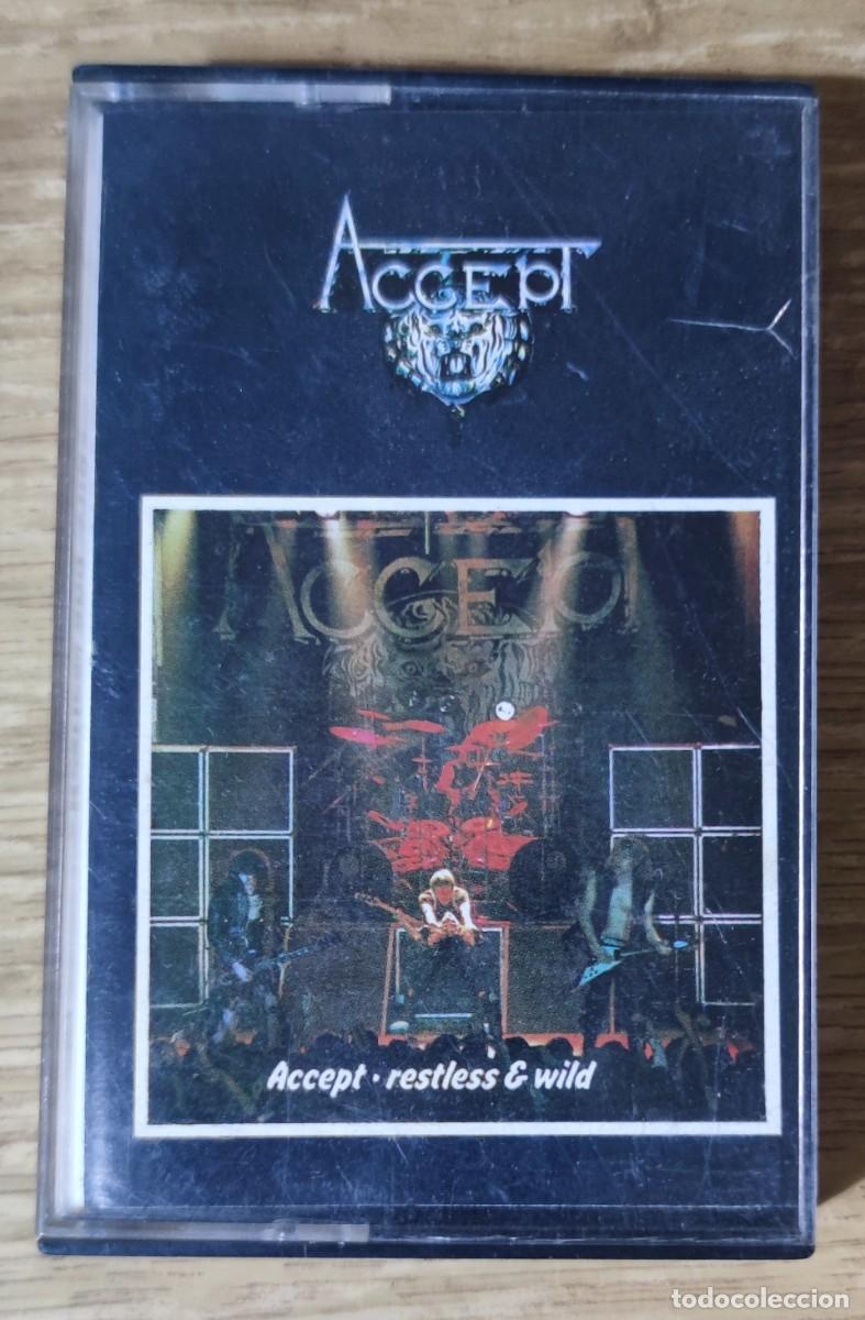 Casetes antiguos: Cassette Accept - Restless and Wild (1984) Ed. espa&ntilde;ola