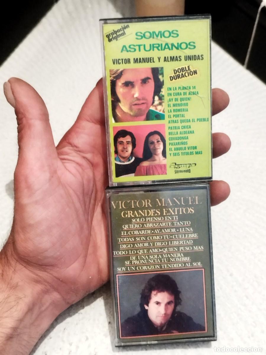 Casetes antiguos: Dos cintas cassettes de V&iacute;ctor Manuel. - Foto 1