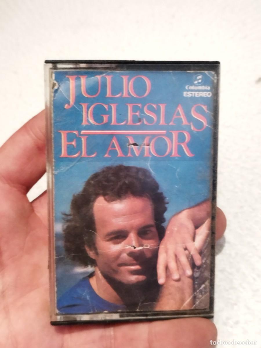 Casetes antiguos: Julio iglesias, el amor. Car&aacute;tula sobada, ver fotos. Cinta, cassette.