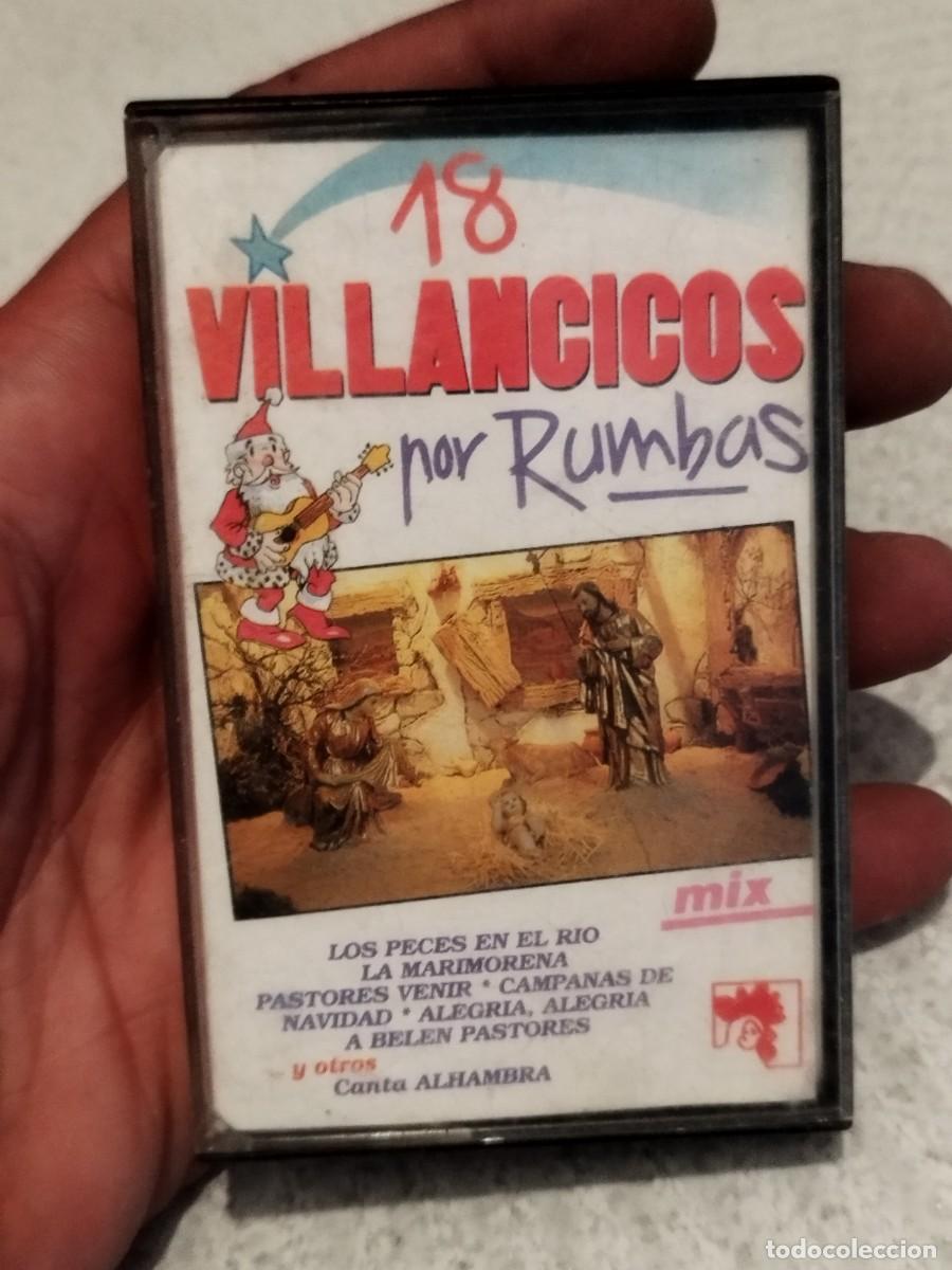 Alte Kassetten: 18 villancicos por rumba. Cassette, cinta. Est&aacute; un poco sucia.