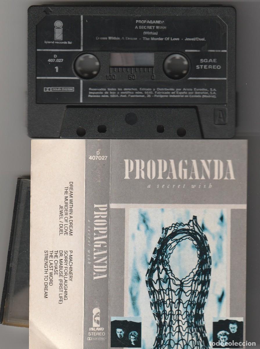 Casetes antiguos: PROPAGANDA - A SECRET WISH (CASSETTE ISLAND 1985 ESPA&Ntilde;A)