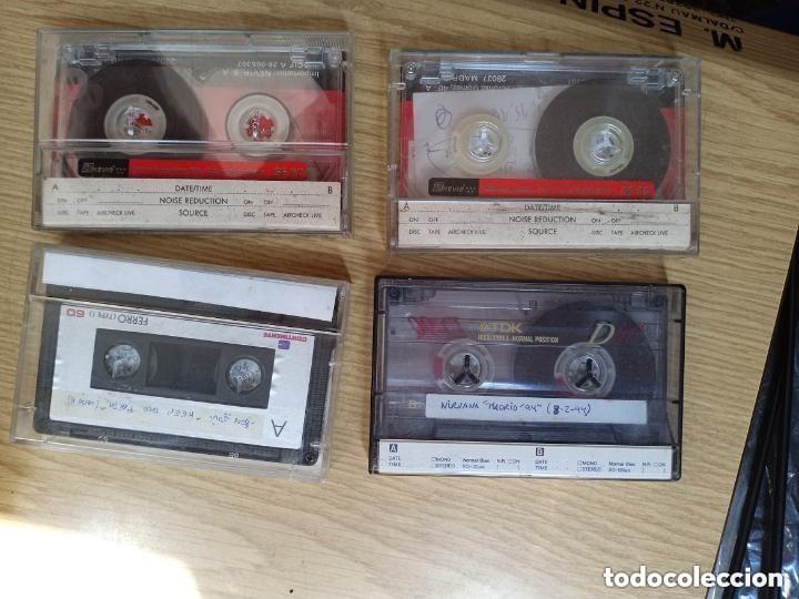 Casetes antiguos: 4 CINTAS DE CASETE DE 60 MINUTOS Y 1 DE 90 MINUTOS YA USADAS - PARA GRABAR ENCIMA
