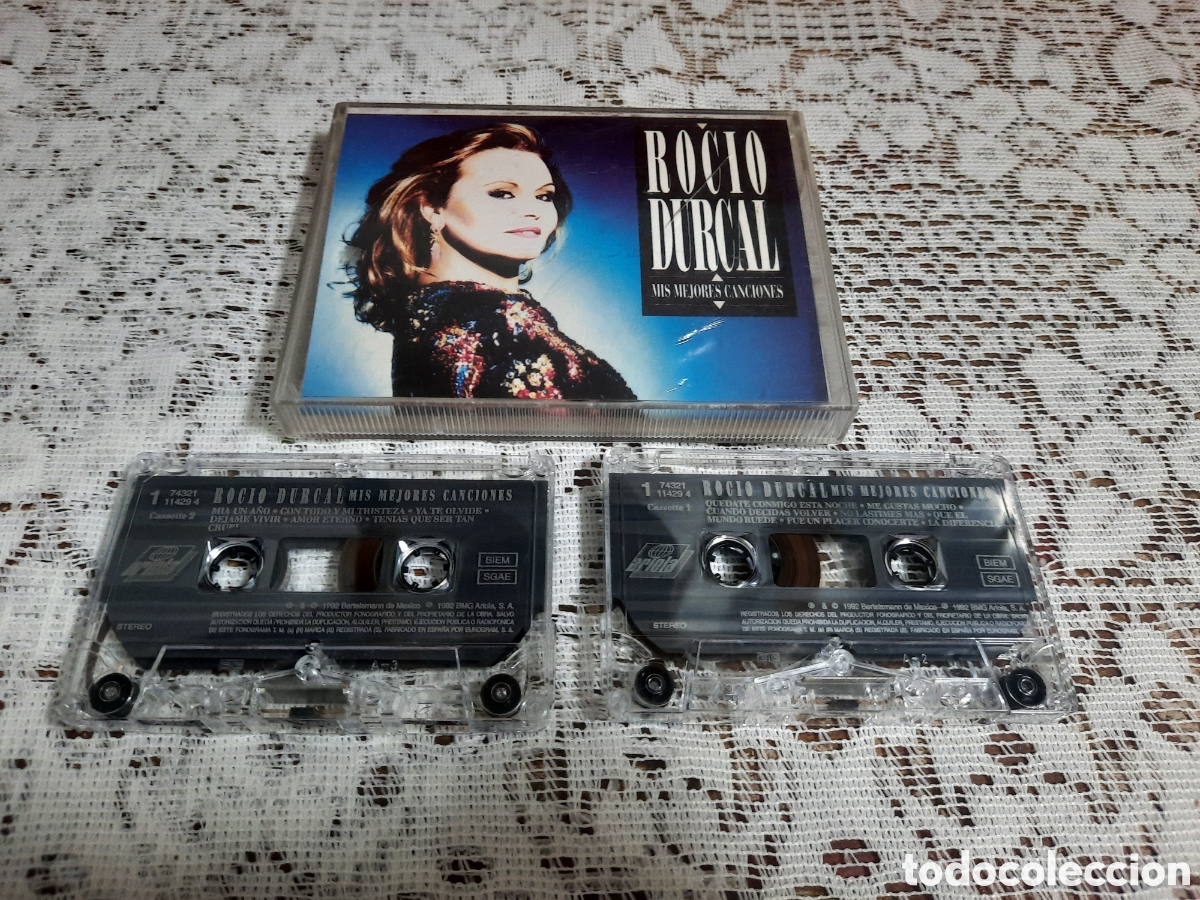 Casetes antiguos: Doble Cassette Roc&iacute;o Durcal - Las Mejores Canciones.
