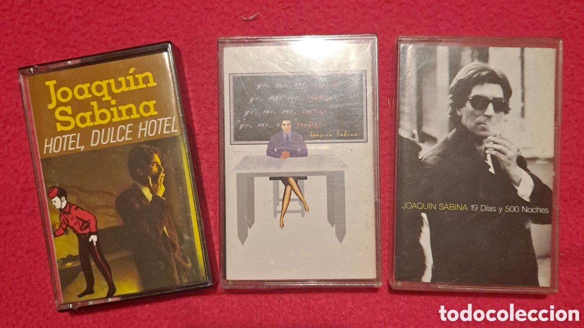 Casetes antiguos: Lote 3 Cassettes originales Joaqu&iacute;n Sabina