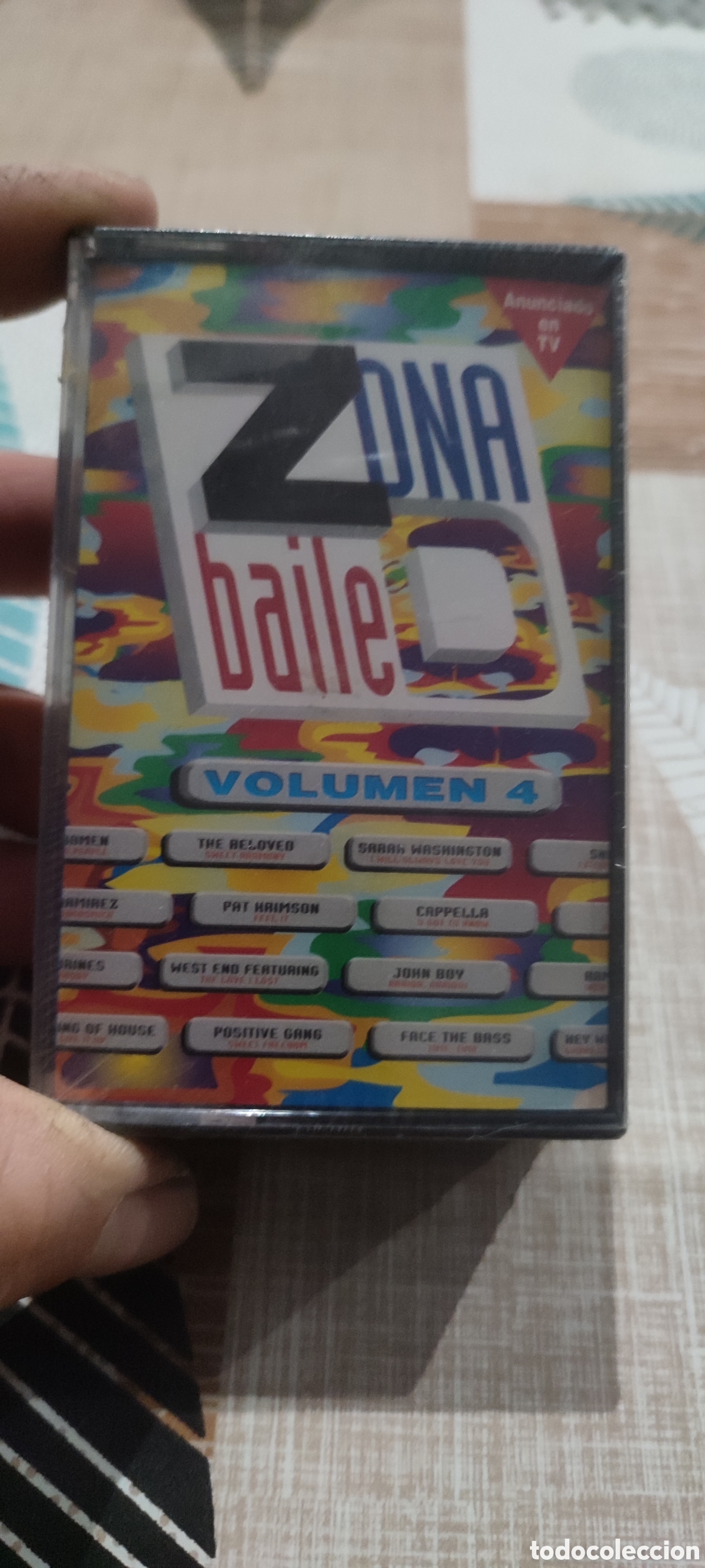 Casetes antiguos: 2 Cinta casete Zona de Baile volumen 4. Cassette, precintados, procede de tienda cerrada hace a&ntilde;os