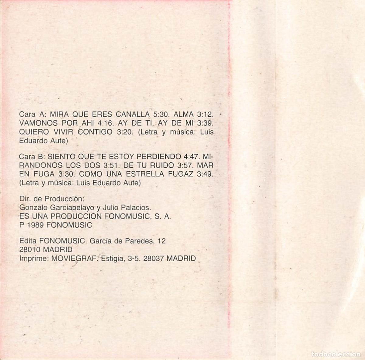 Casetes antiguos: Luis Eduardo Aute - Los &Eacute;xitos Vol. 2 (Cassette) - Foto 2