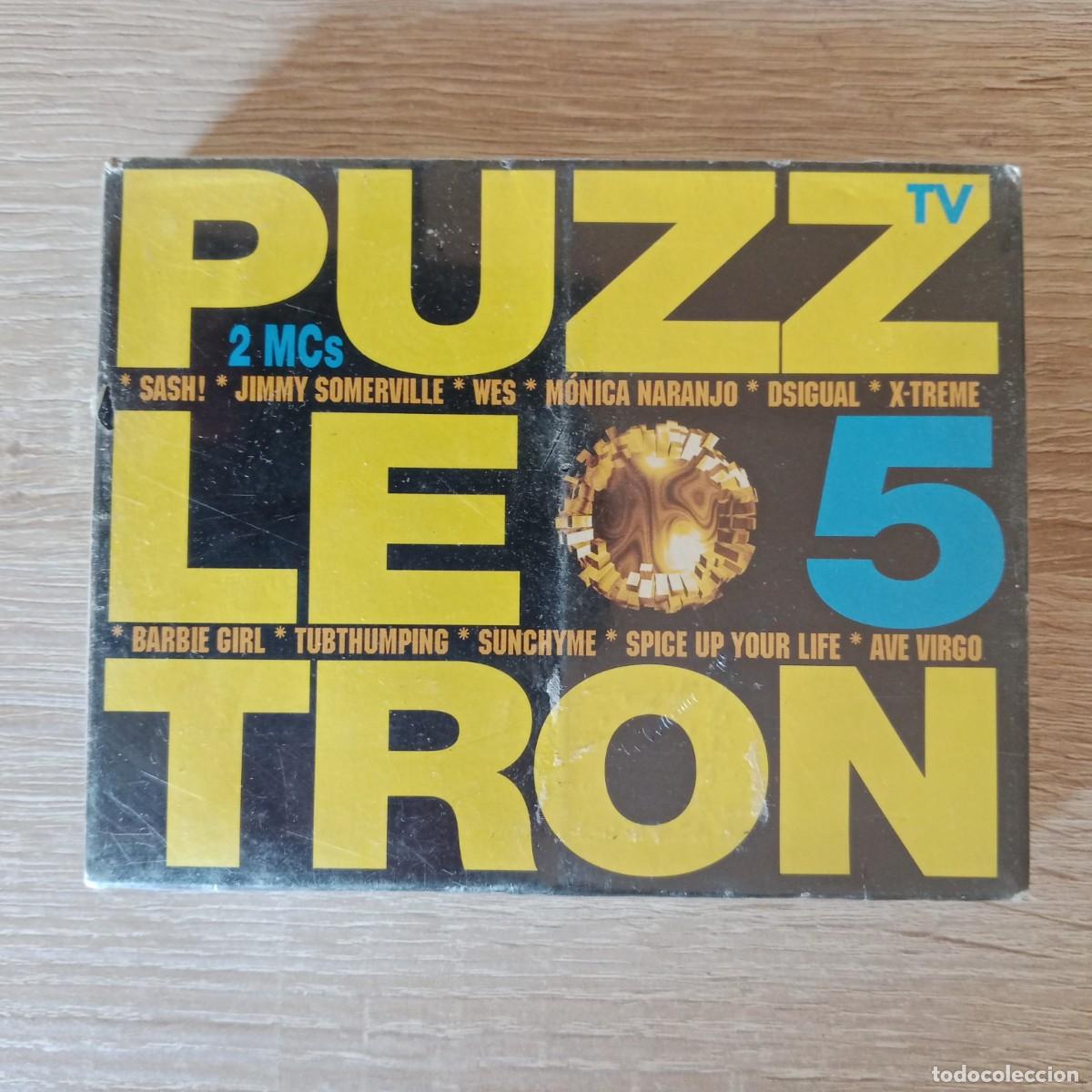 Casetes antiguos: PUZZLETRON 5 - DOBLE CASSETTE PRECINTADO - BOY RECORDS S.A. - A&Ntilde;O 1997.
