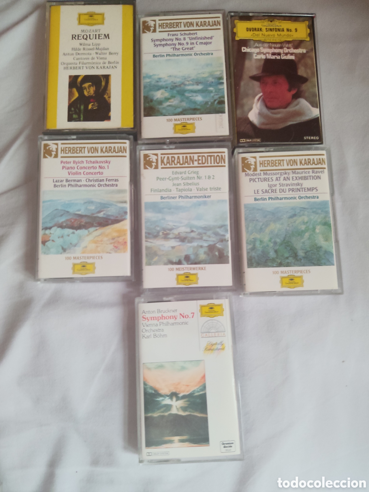 Casetes antiguos: Lote 7 casettes Deutsche Grammophon Varios autores