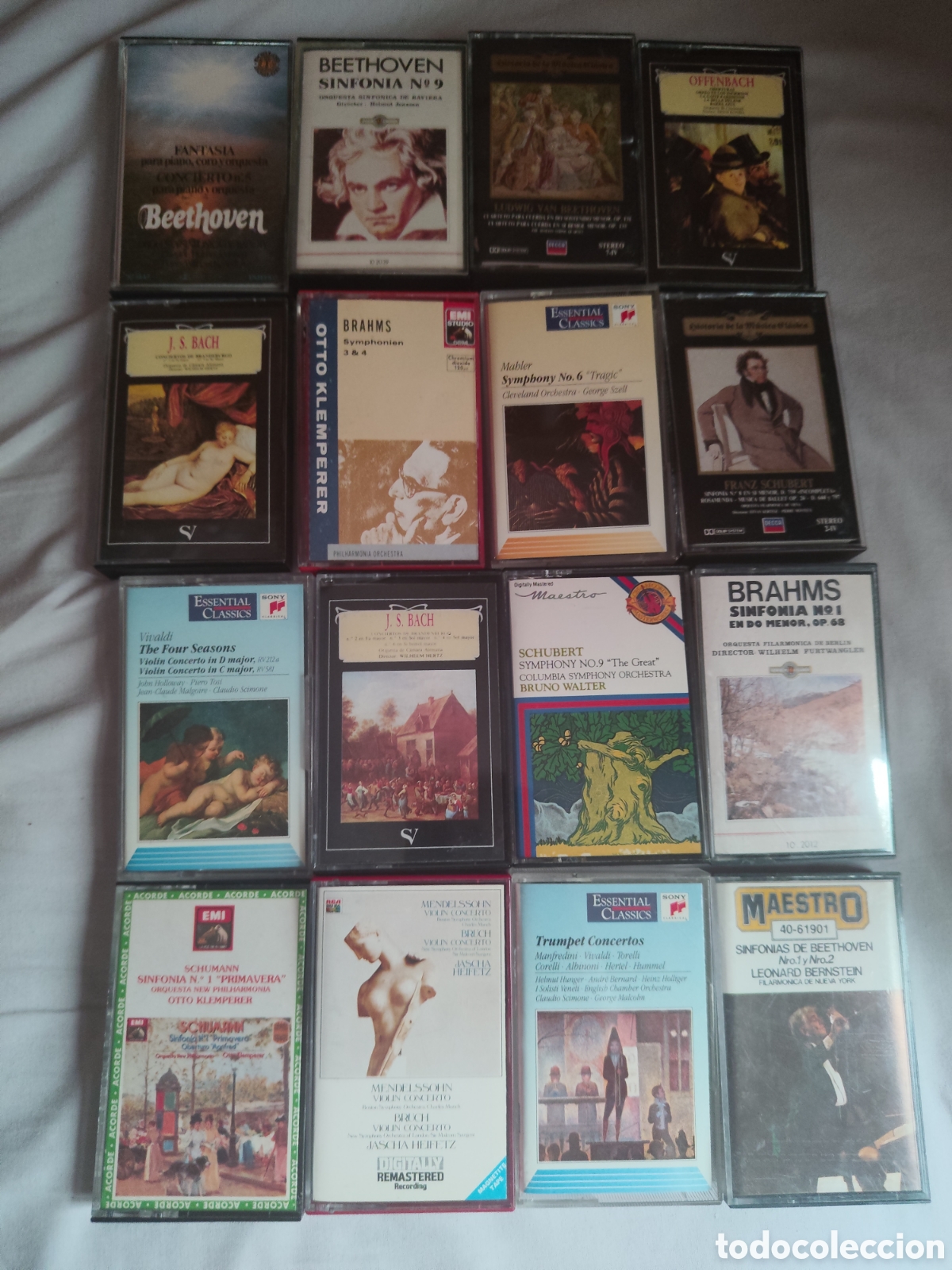 Casetes antiguos: Lote 16 casettes Varios autores m&uacute;sica clasica