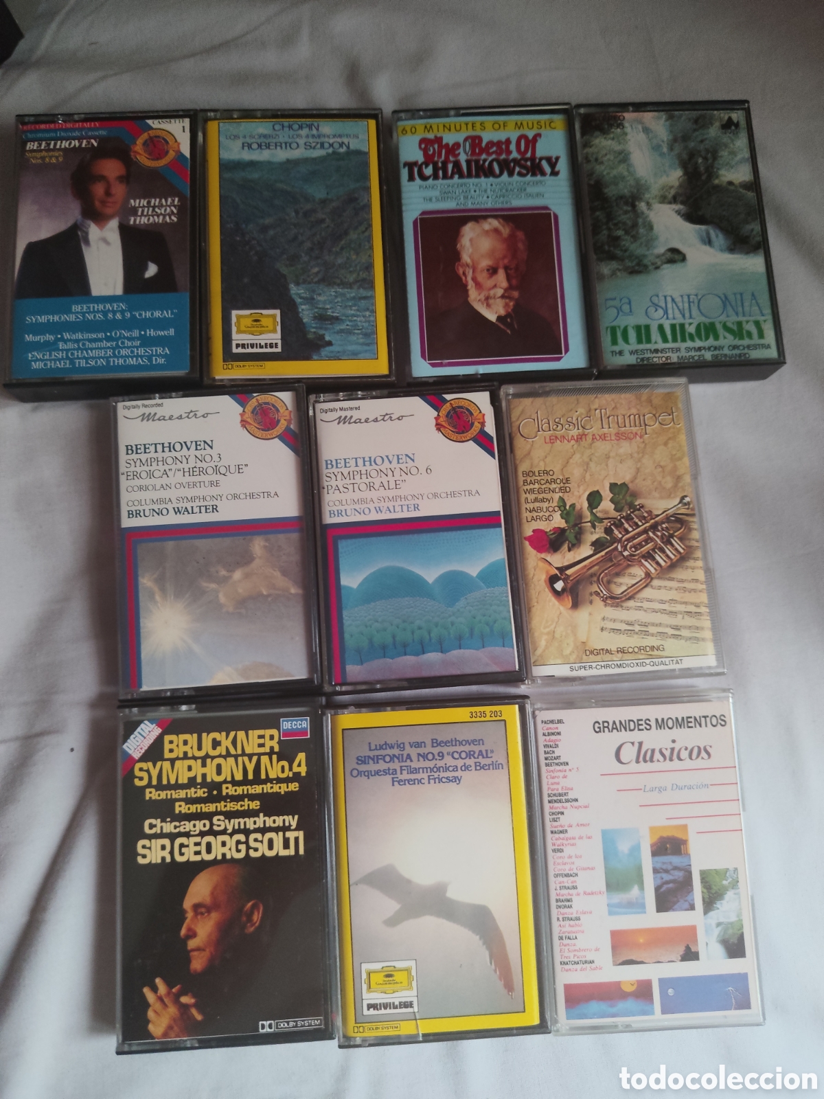 Casetes antiguos: Lote 10 casettes M&uacute;sica cl&aacute;sica Varios autores