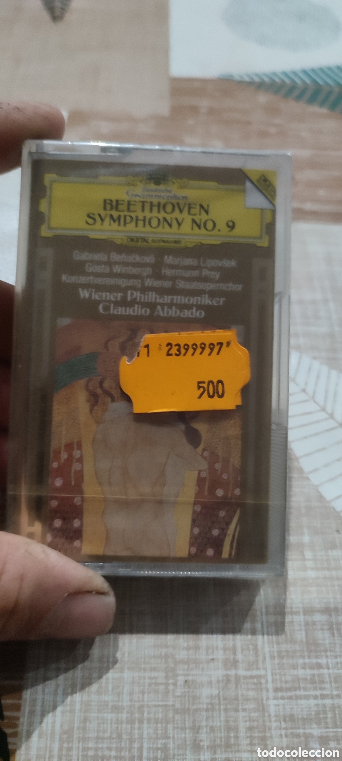 Casetes antiguos: Cinta casete Sinfon&iacute;a 9 Beethoven. Cassette, precintados, procede de tienda cerrada hace a&ntilde;os