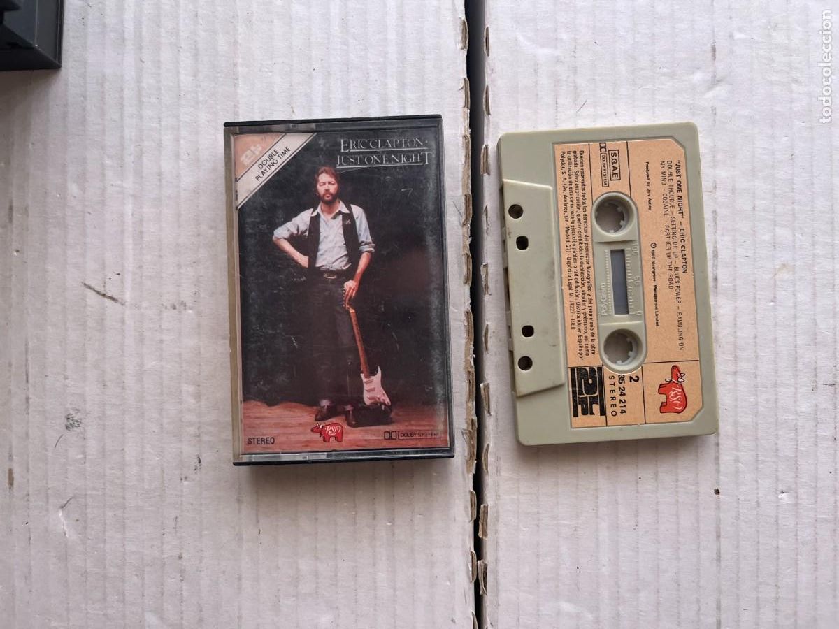 Casetes antiguos: ERIC CLAPTON - JUST ONE NIGHT - CINTA CASETE CASSETTE KREATEN