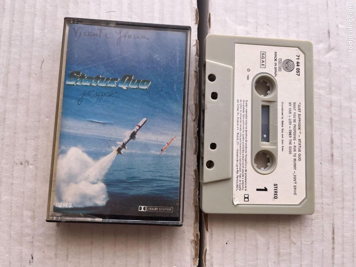 Casetes antiguos: STATUS QUO JUST SUPPOSIN - - CINTA CASETE CASSETTE KREATEN