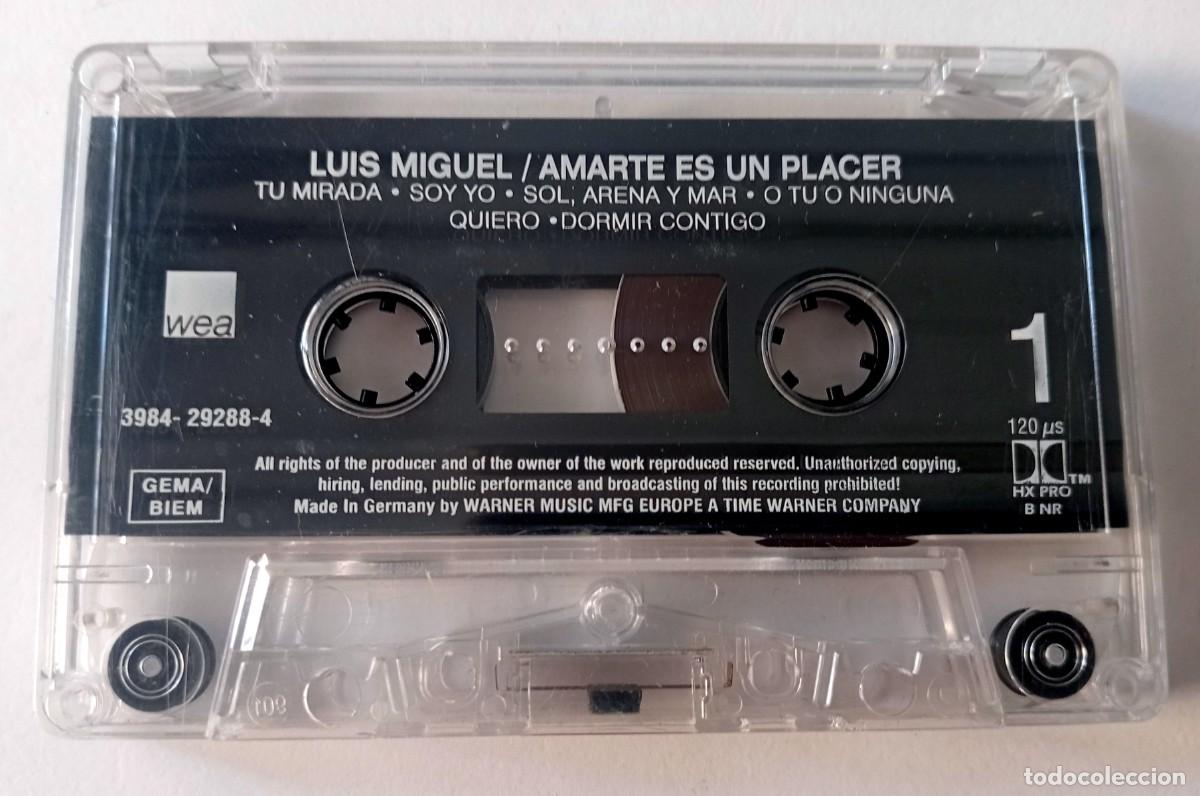 Casetes antiguos: CASSETTE LUIS MIGUEL - AMARTE ES UN PLACER