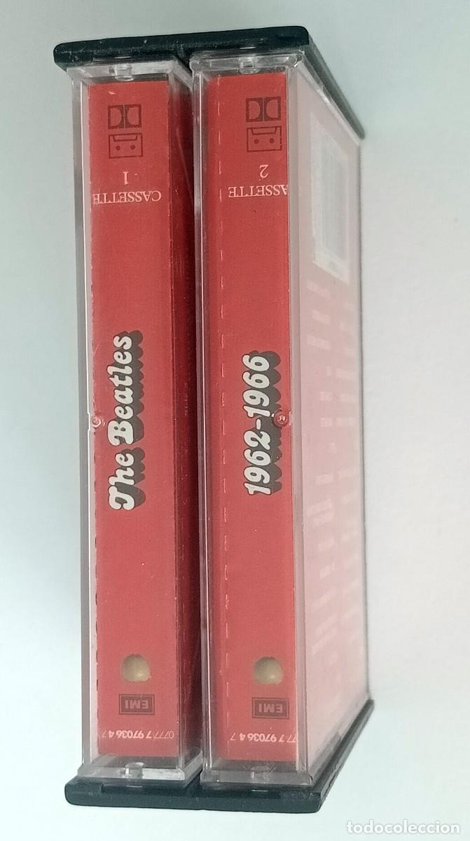 Casetes antiguos: DOBLE CASSETTE THE BEATLES - 1962/1966 - Foto 4