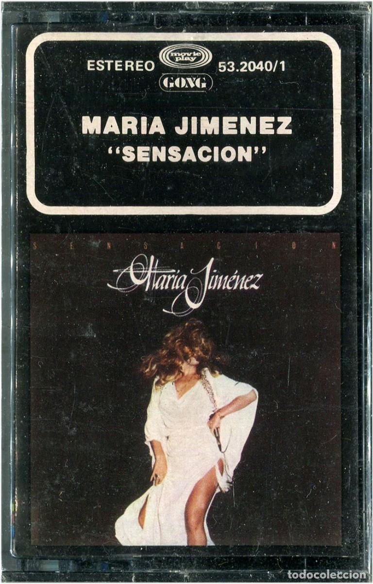 Casetes antiguos: Mar&iacute;a Jim&eacute;nez &lrm;&ndash; Sensaci&oacute;n - Cassette Spain 1980 - Movieplay 53.2040/1 - Precintado