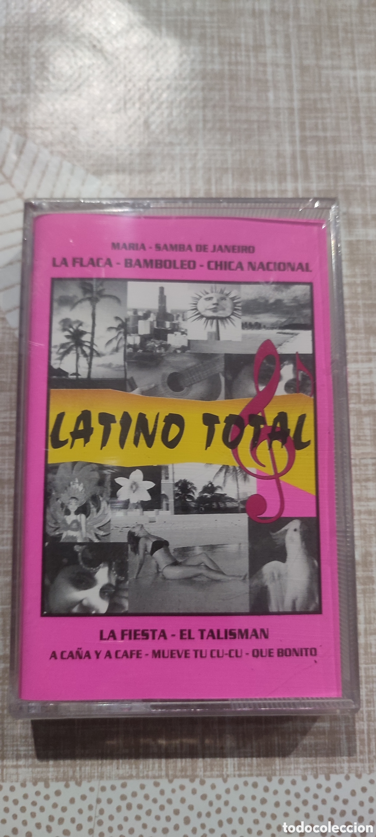 Casetes antiguos: Cinta casete Latino Total. Cassette Precintado de tienda cerrada hace a&ntilde;os.
