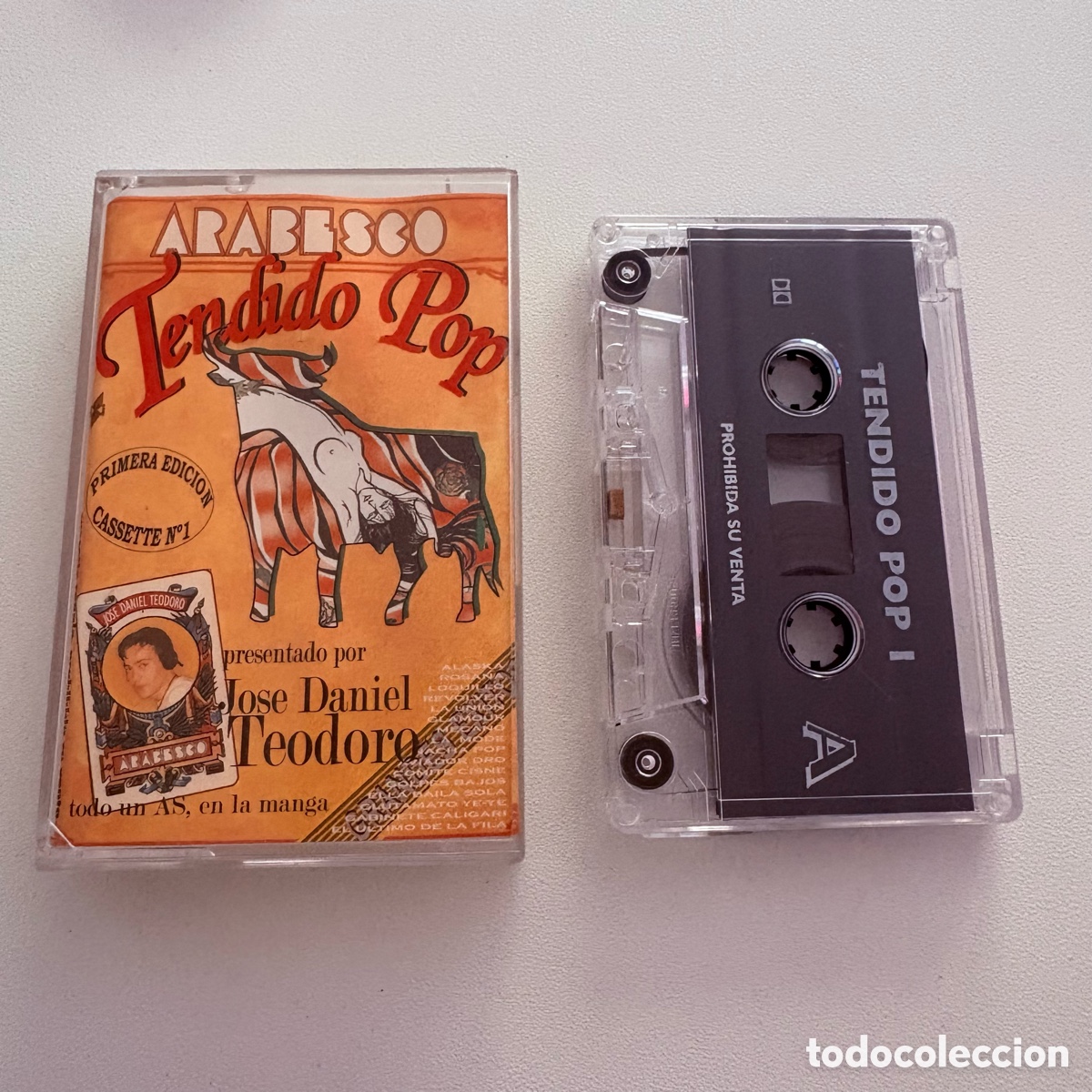 Casetes antiguos: cinta cassette discoteca arabesco tendido pop jose daniel teodoro