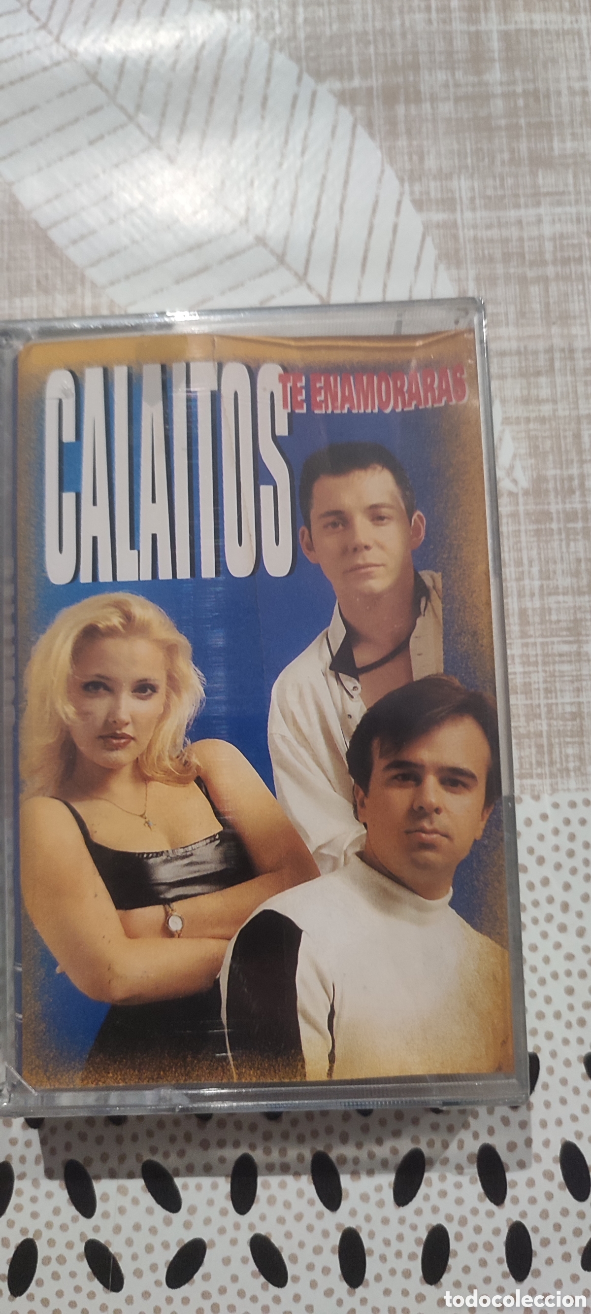 Casetes antiguos: Cinta casete Calaitos, te enamoraras. Cassette Precintado de tienda cerrada hace a&ntilde;os.