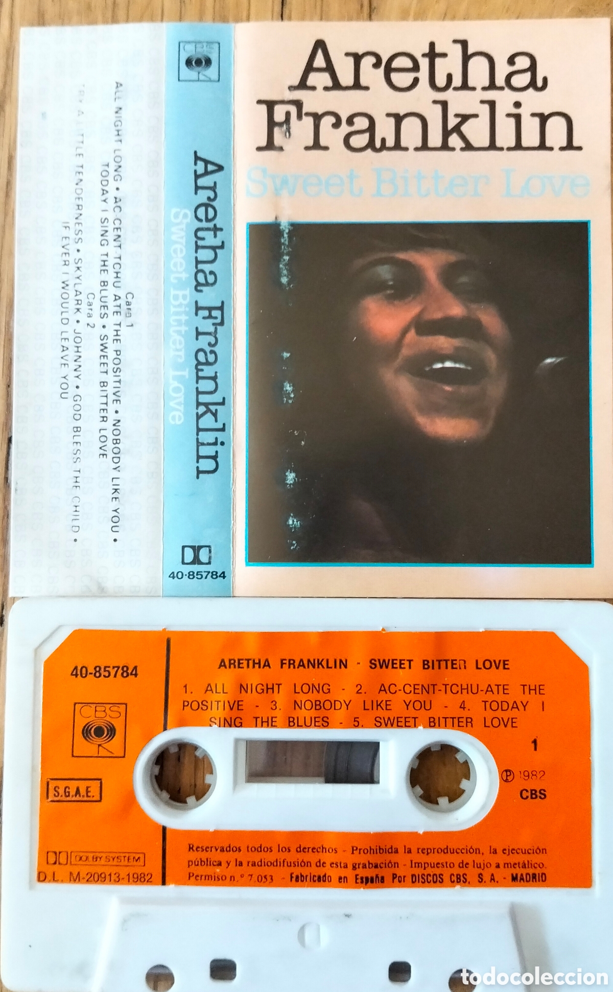 Casetes antiguos: ARETHA FRANKLIN &rdquo;SWEET BITTER LOVE&rdquo; CASETE