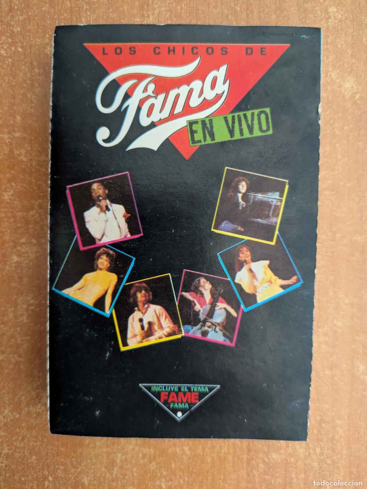 Casetes antiguos: Los chicos de Fama en vivo. Body language. Friday night. Celebration. RCA. A&ntilde;o 1983.