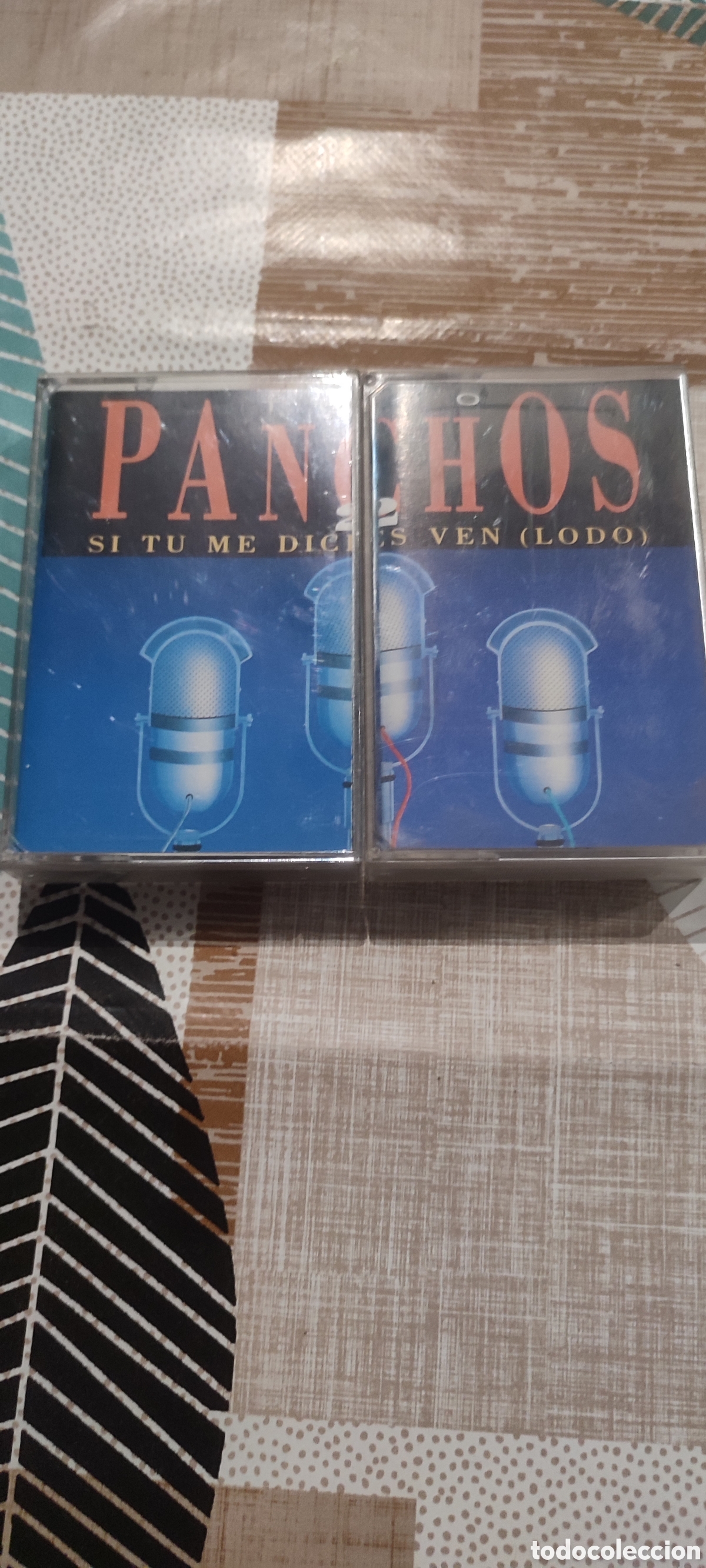 Casetes antiguos: Dos Casetes de Los Panchos, si t&uacute; me dices Ven. Cassettes abiertos