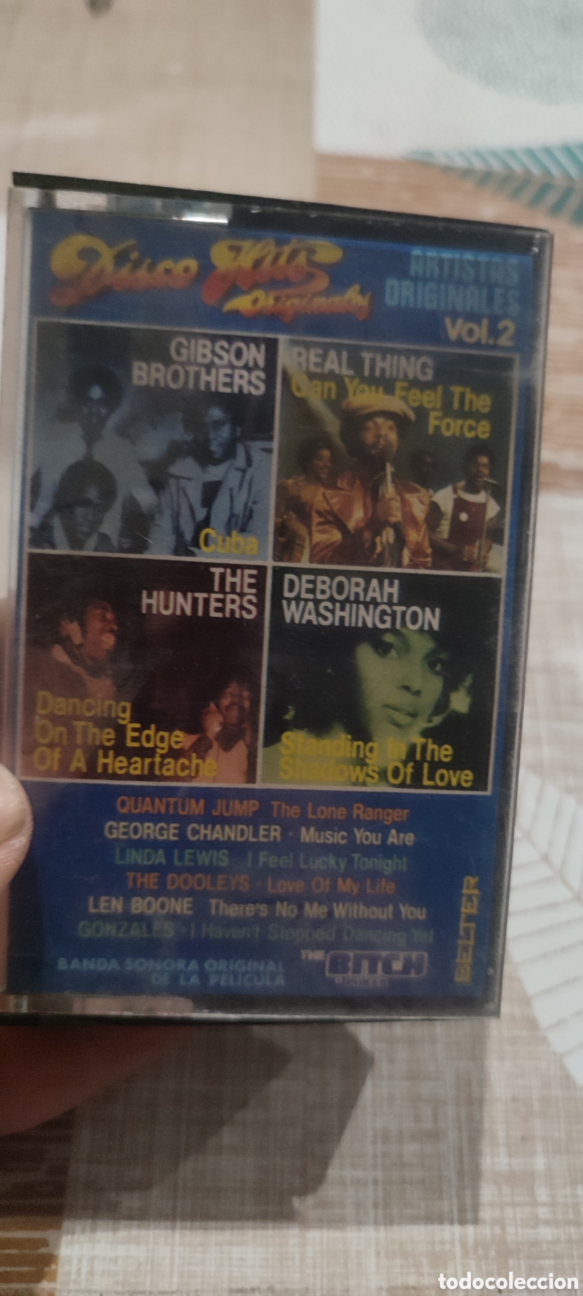 Casetes antiguos: Casete DISCO Hits, Abierta. Cassette abierto