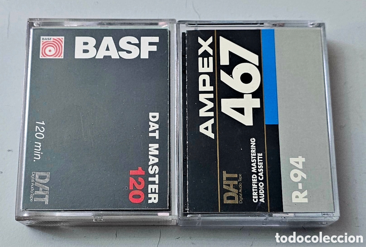 Casetes antiguos: LOTE 2 DAT CASSETTE BASF & AMPEX (Digital Audio Tape)