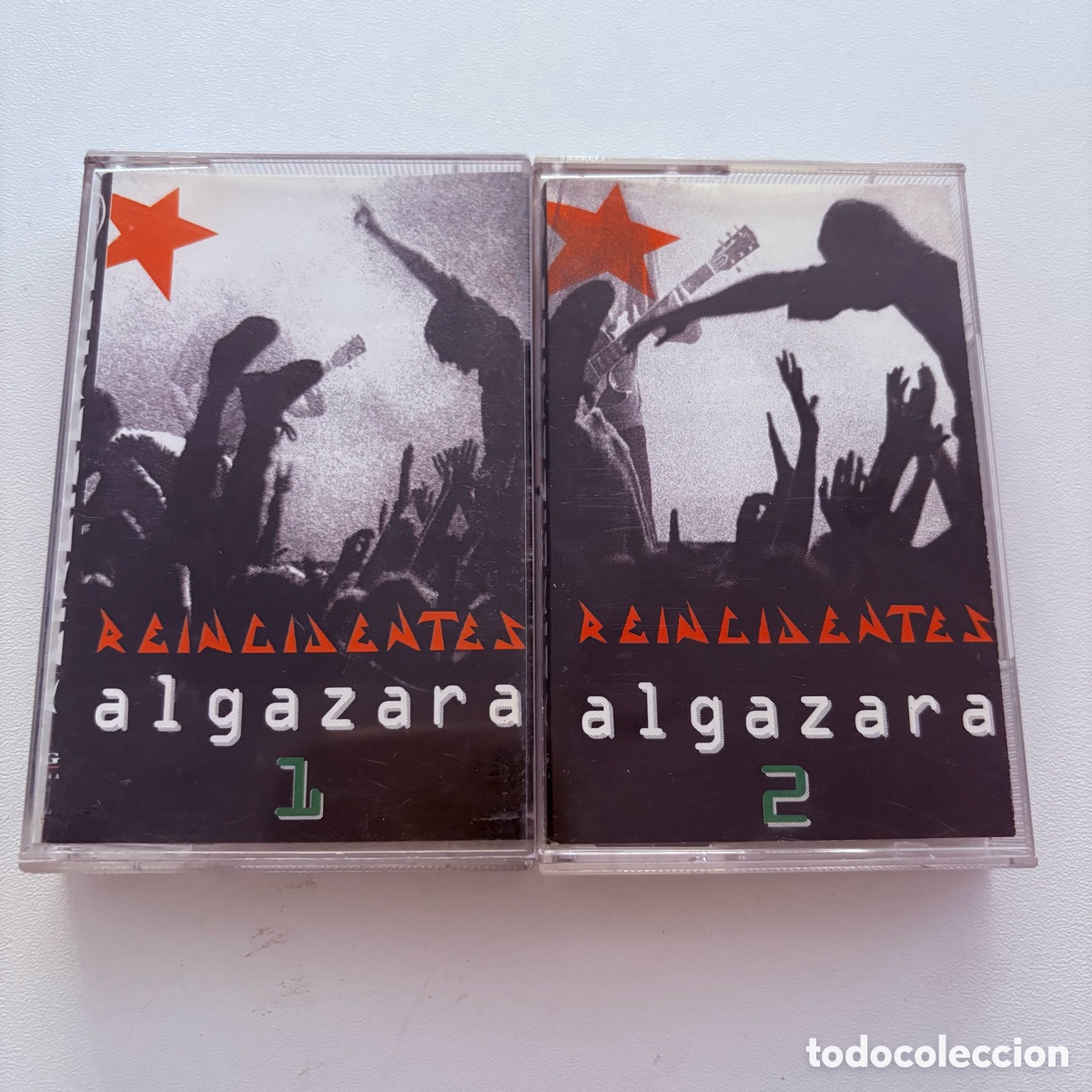 Casetes antiguos: doble cinta cassette Reincidentes &ndash; Algazara de 1998