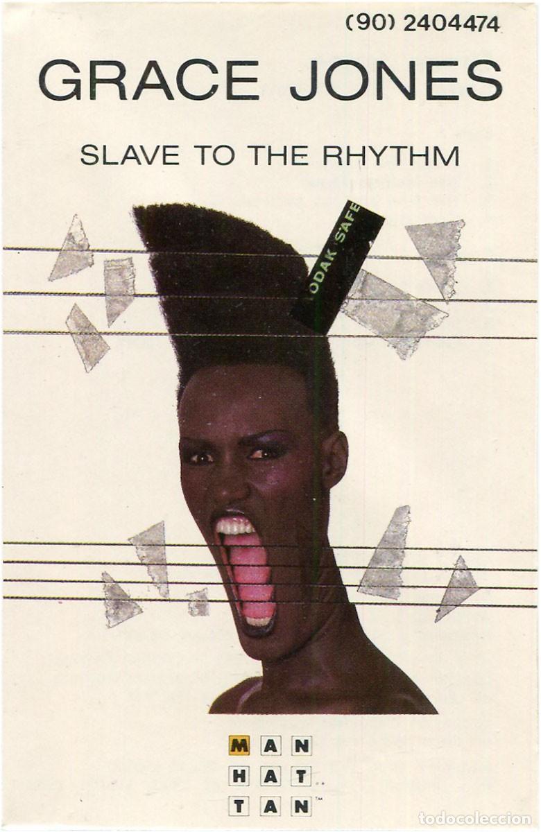 Casetes antiguos: Grace Jones &lrm;&ndash; Slave To The Rhythm - Cassette Spain 1985 - Manhattan Records &lrm;(90) 2404474 - EX/EX