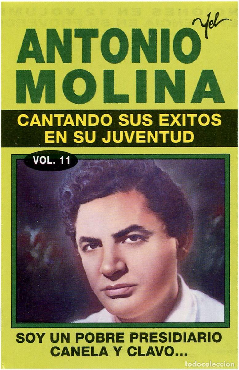 Cassetes antigas: Antonio Molina - Cantando sus &eacute;xitos en su juventud Vol.11- Cassette Spain 92 - Yel 9611 - NM/NM