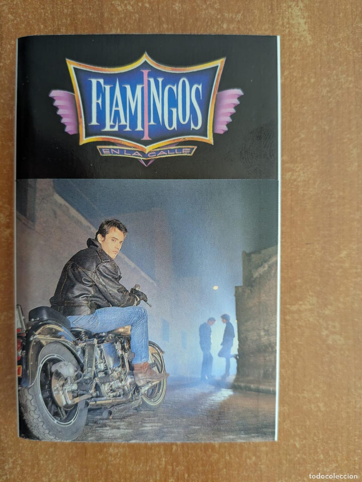 Casetes antiguos: FLAMINGOS. En la calle. Producciones Twins. A&ntilde;o 1989. Sindicato Malone. El tercer hombre.