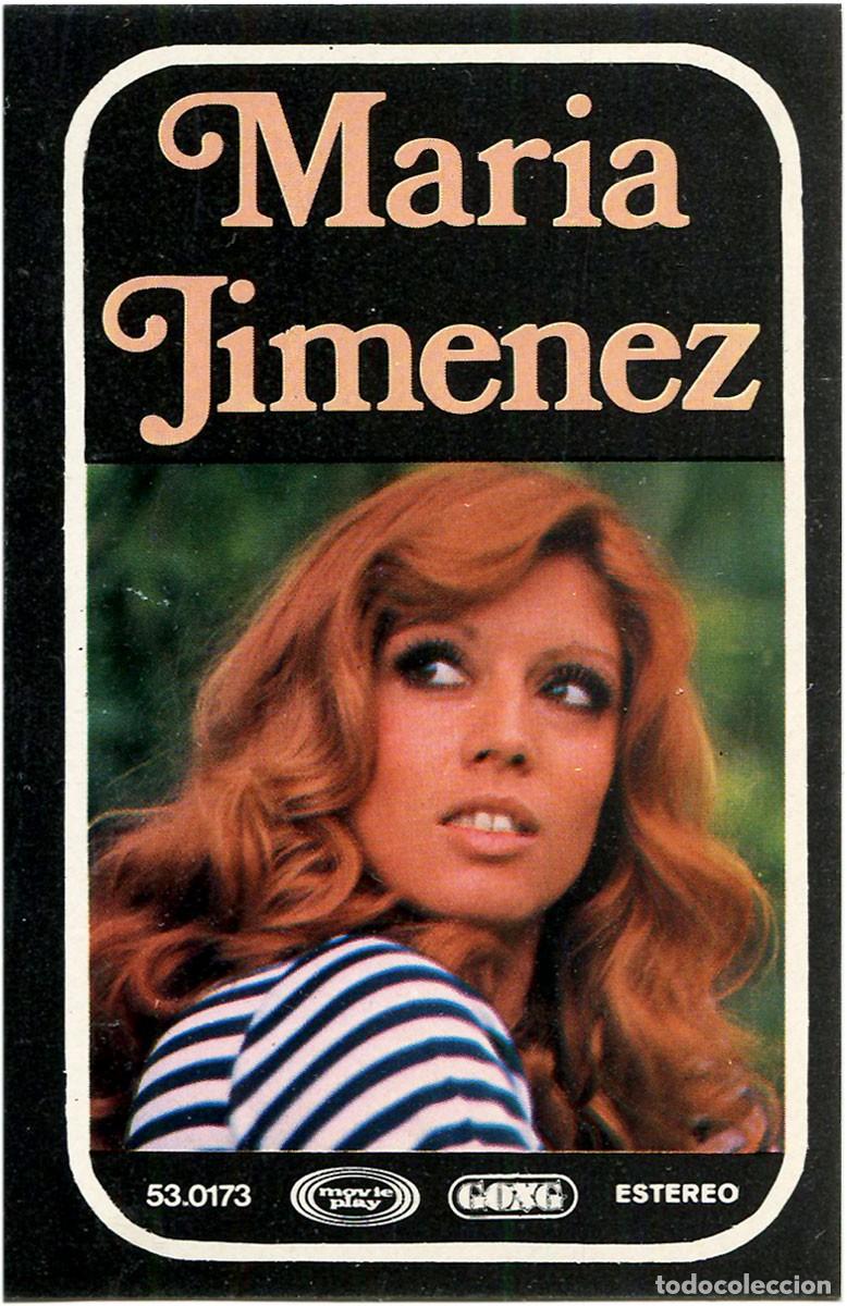 Casetes antiguos: Mar&iacute;a Jim&eacute;nez - Maria Jimenez - Cassette Spain 1976 - Movieplay 53 0173 - EX/EX
