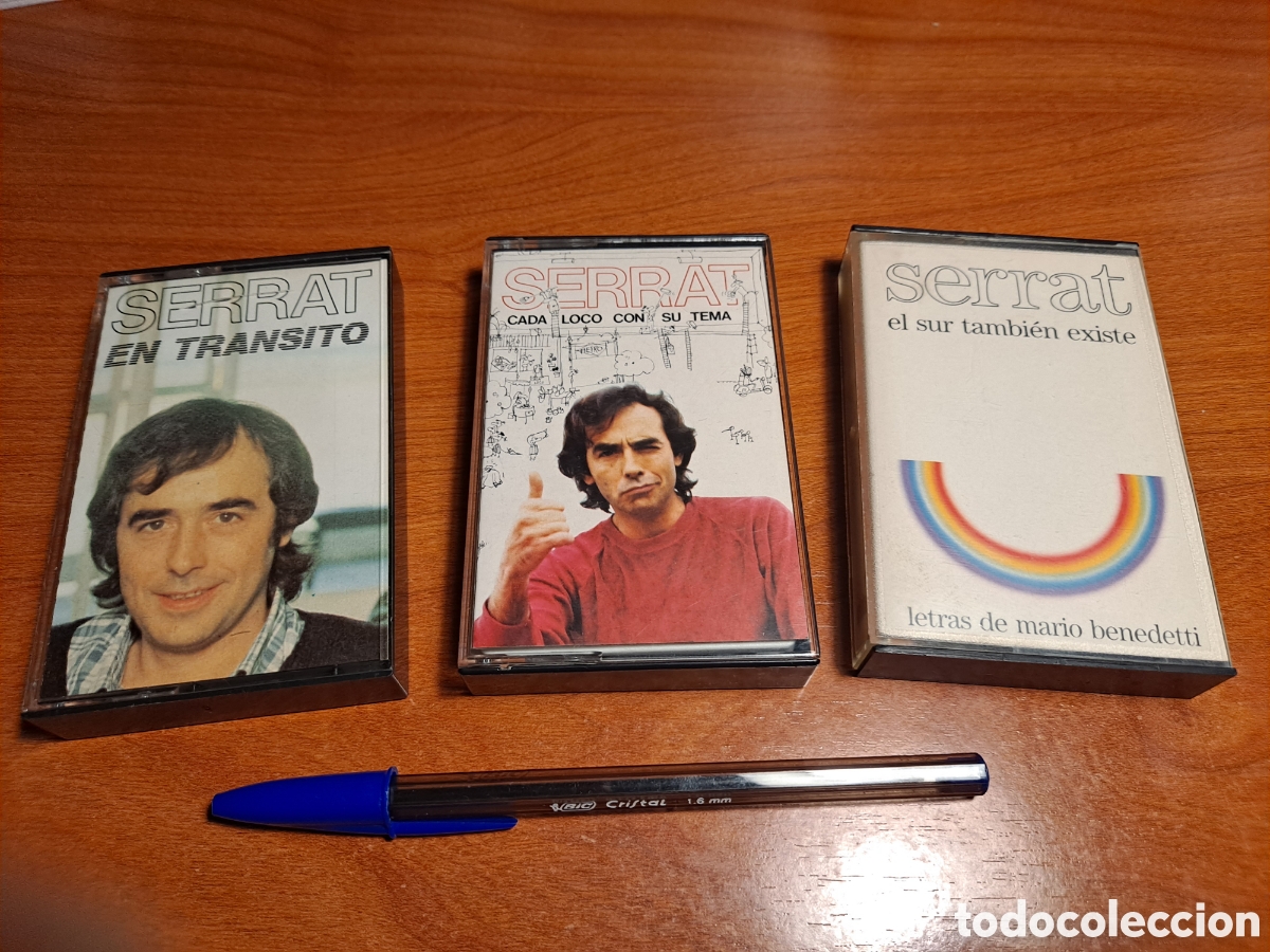 Casetes antiguos: Lote 3 Cassettes Serrat: En Transito, Cada Loco...