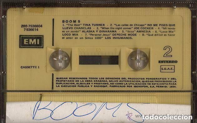 Casetes antiguos: CASETE - BOOM 5 - SIN LA CARATULA - Foto 1