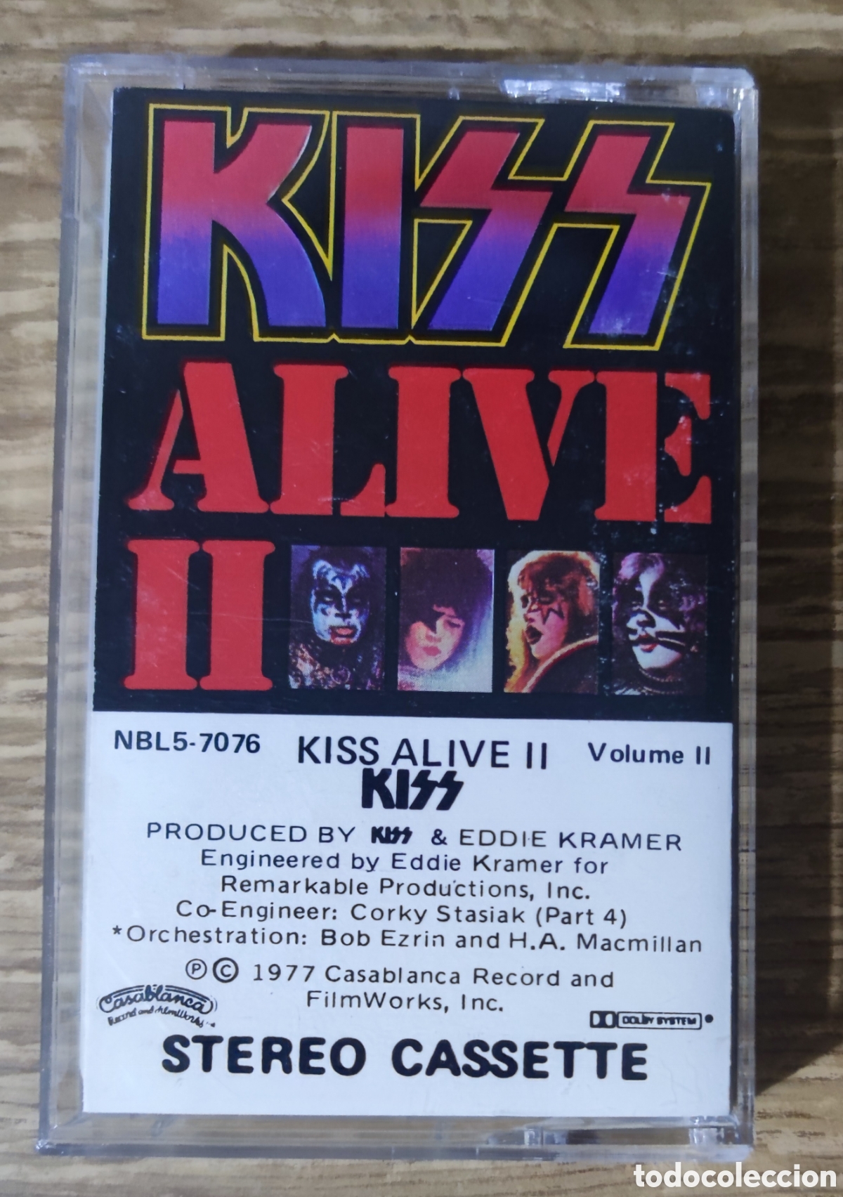 Casetes antiguos: Cassette Kiss - Alive II. Volume 2 (1977) ed. americana