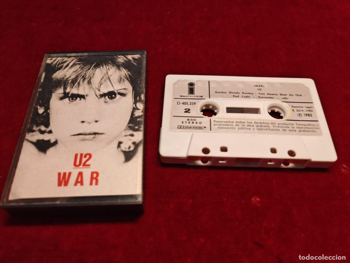 Casetes antiguos: casete U2 war island records 1983 edici&oacute;n espa&ntilde;ola