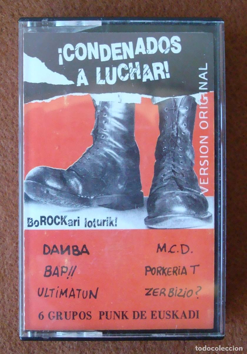 Casetes antiguos: Condenados a luchar (6 grupos Punk de Euskadi) - Original Espa&ntilde;a 1985 Discos Suicidas