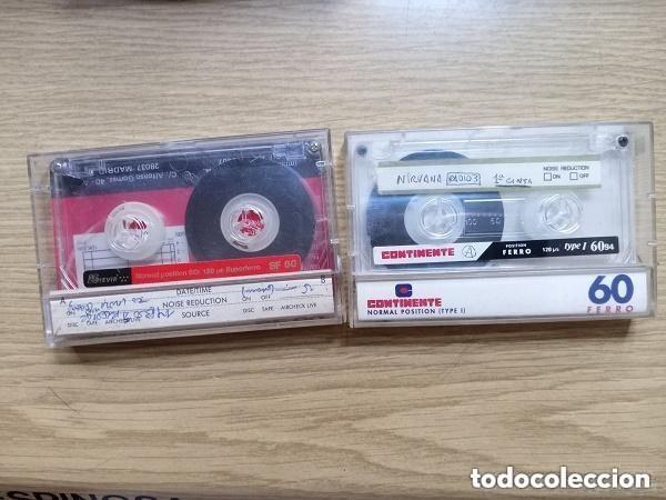 Casetes antiguos: 2 CINTAS - CASETES 60 MINUTOS YA GRABADA PERO SE PUEDEN GRABAR ENCIMA