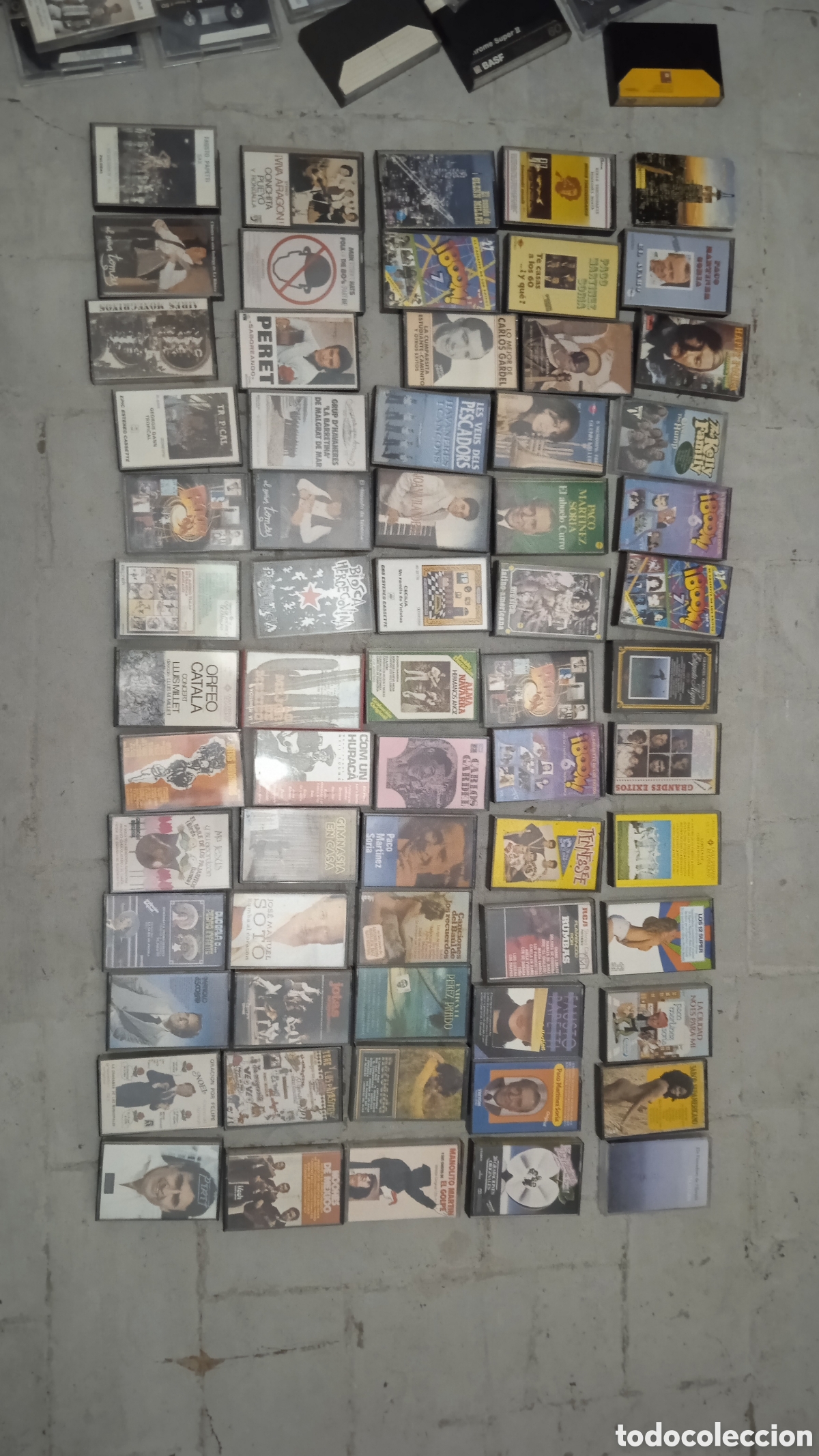 Casetes antiguos: Lote 65 cintas de casete originales M&uacute;sica Espa&ntilde;ola e Internacional &ndash; Colecci&oacute;n Vintage