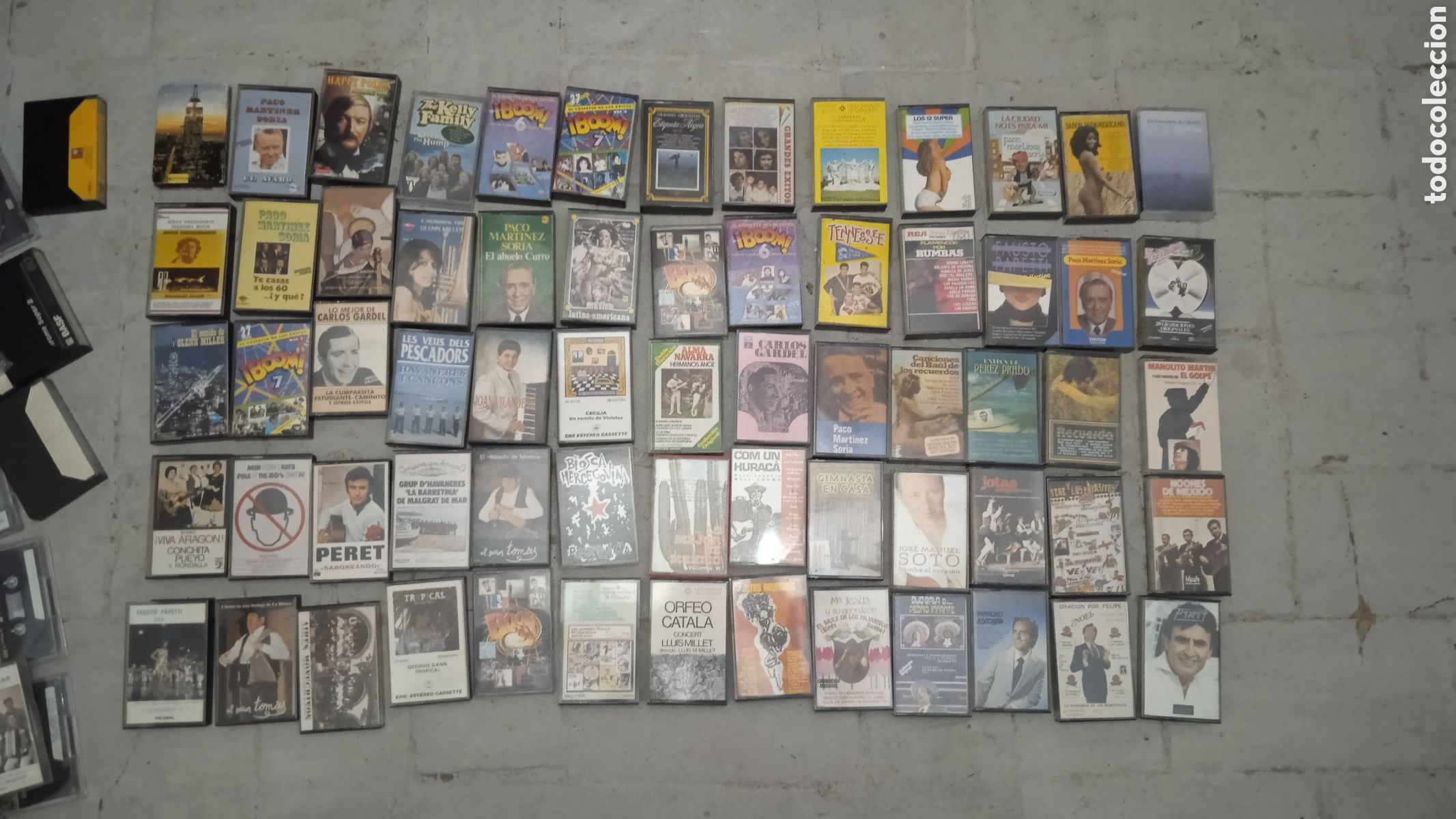 Casetes antiguos: Lote 65 cintas de casete originales M&uacute;sica Espa&ntilde;ola e Internacional &ndash; Colecci&oacute;n Vintage
