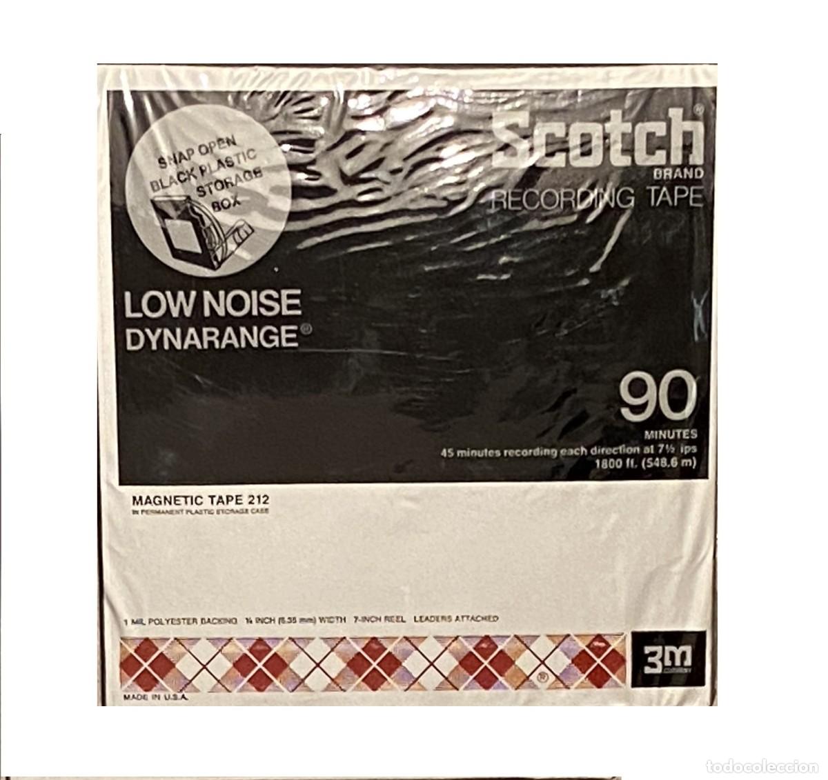 Casetes antiguos: Lote dos cintas v&iacute;rgenes Scotch 212 de 90', nuevas. precintadas, Made in USA
