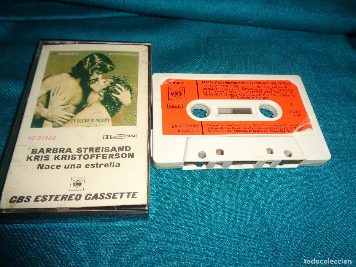 Casetes antiguos: BARBRA STREISAND Y KRIS KRISTOFFERSON. HA NACIDO UNA ESTRELLA. CBS, 1977. CASETE(#)