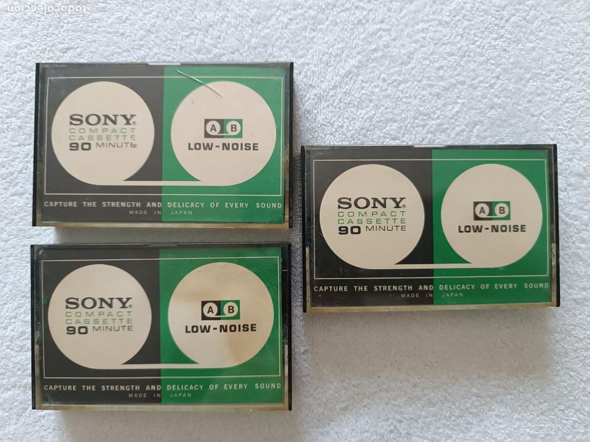 Casetes antiguos: CINTA DE CASSETTE SONY LOW NOISE C- 90 LOTE DE 3