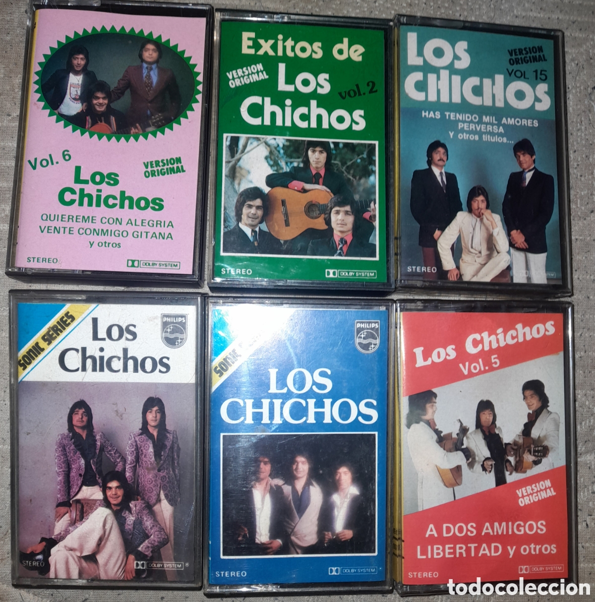 Casetes antiguos: LOTE CASETES LOS CHICHOS. ALGUNOS EST&Aacute;N SIN ABRIR