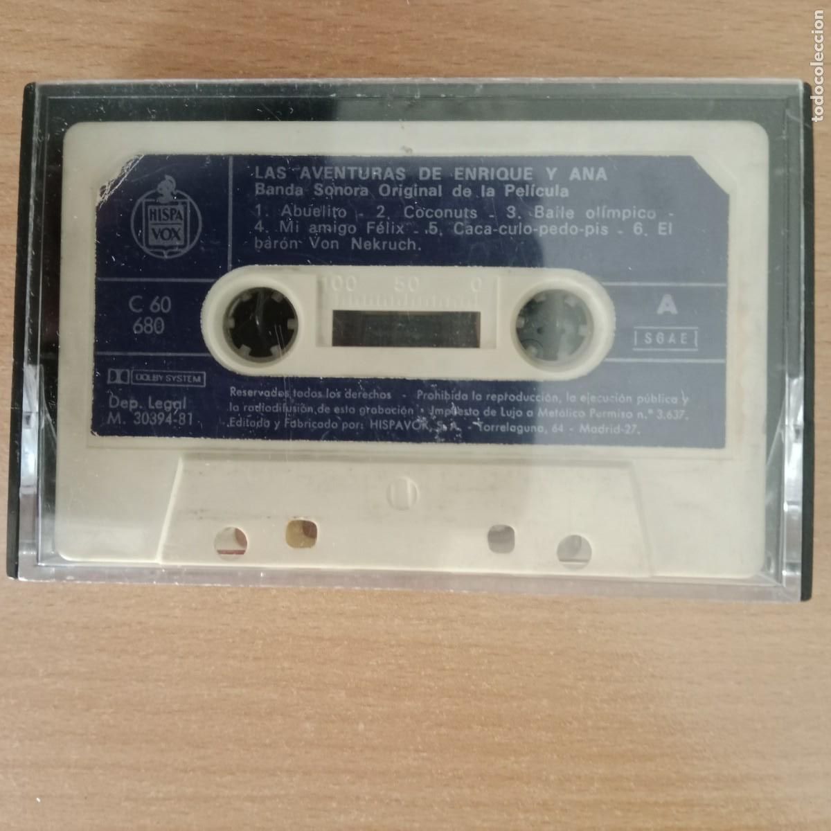 Casetes antiguos: LAS AVENTURAS DE ENRIQUE Y ANA - CASSETTE - HISPAVOX - A&Ntilde;O 1981.