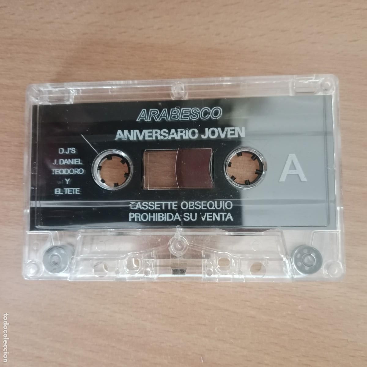 Casetes antiguos: DISCOTECA ARABESCO - ANIVERSARIO J&Oacute;VEN - DJ,S J.DANIEL TEODORO Y EL TETE - CASSETTE - A&Ntilde;O 1996.