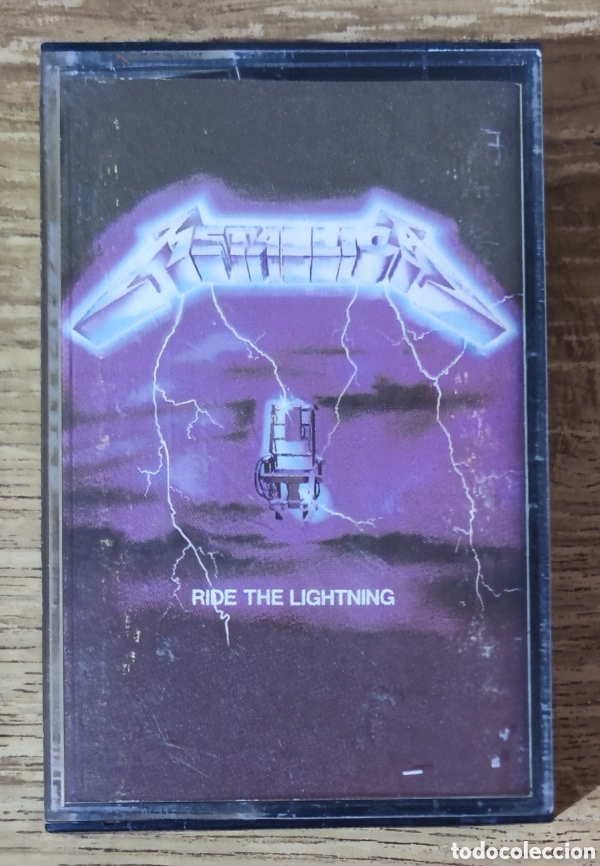 Casetes antiguos: Cassette Metallica - Ride The Lightning (1984) ed. espa&ntilde;ola